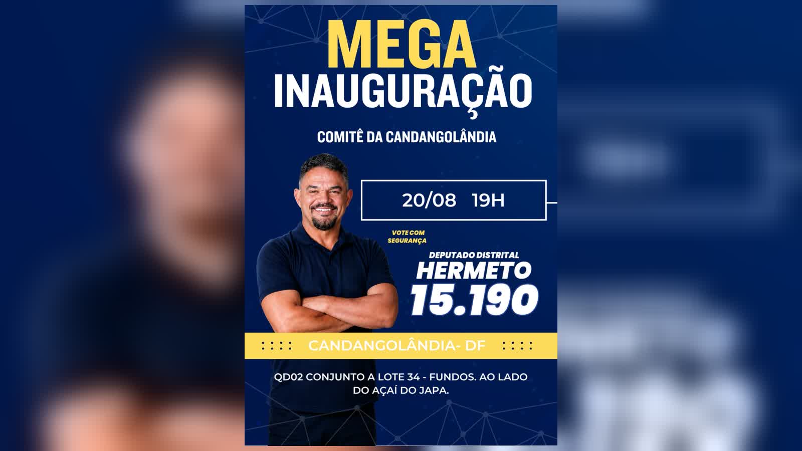Hermeto inaugura comitê na Candangolândia e transforma espaço em canal de demandas dos moradores